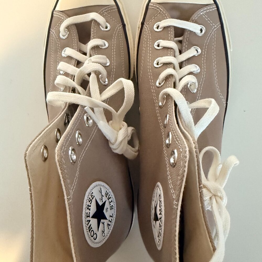 Converse Chuck Taylor All Star High Top Sneakers Taupe Unisex Mens 10 Womens 12